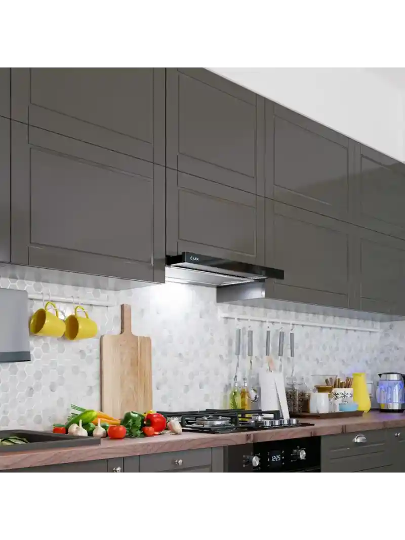Вытяжка кухонная встраиваемая LEX HIDE 600 BLACK