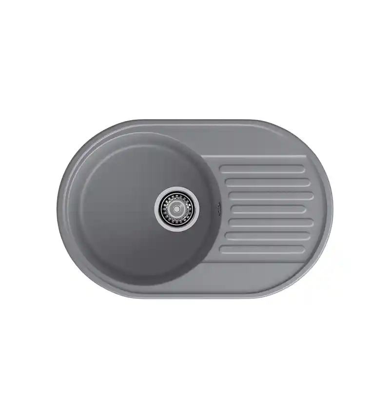 Мойка кухонная кварцевая LEX Como 740 Deep Grey